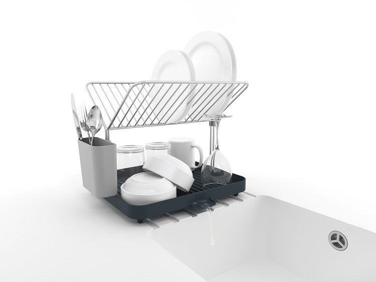 JOSEPH JOSEPH 2-stufiges Abtropfgestell Y-Rack Grau