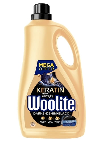 WOOLITE - Woolite Dark Keratin Therapy schwarzes Waschmittel, 3,6 l/60 Wäschen