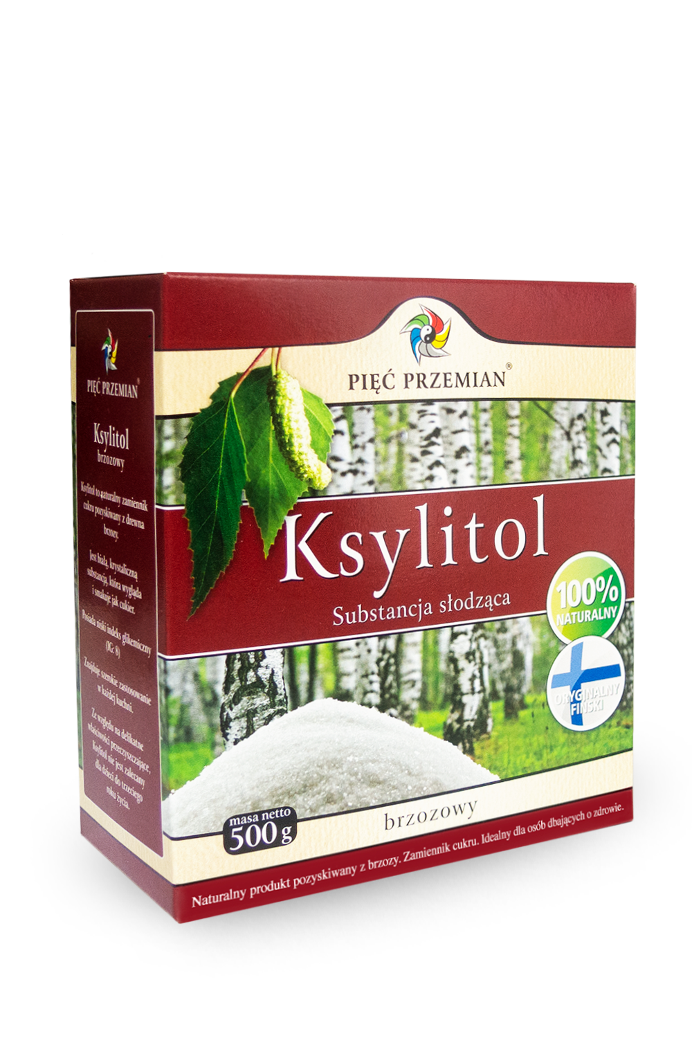 XYLITOL 500 g (PAPIERBOX) – FÜNF TRANSFORMATIONEN (FINNLAND)