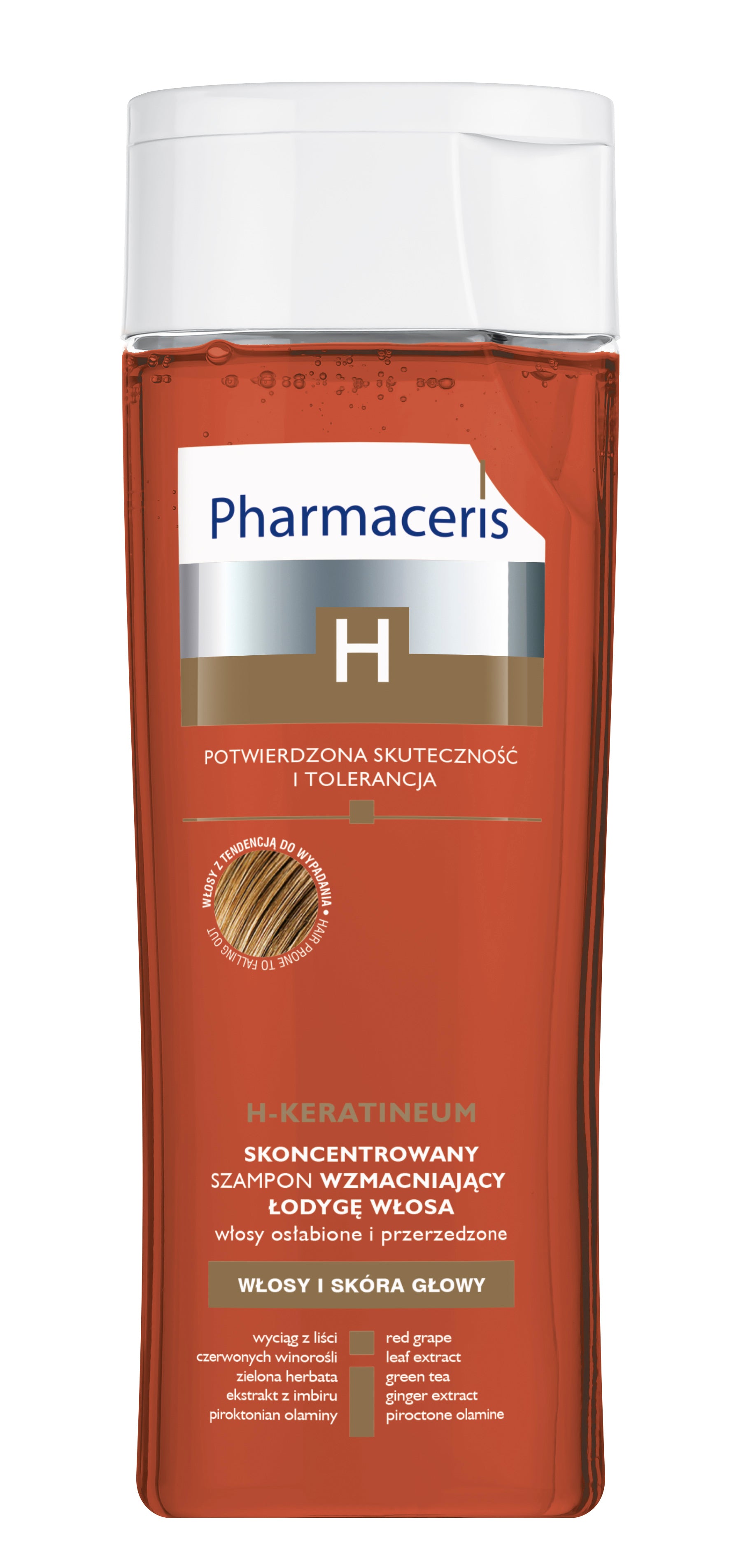 DR IRENA ERIS - Pharmaceris H, Keratineum, konzentriertes stärkendes Haarshampoo, 250 ml