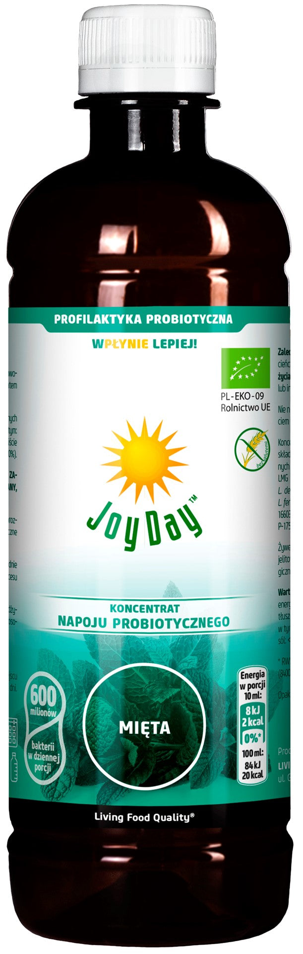 PROBIOTISCHES GETRÄNKEKONZENTRAT MINZE, GLUTENFREI, BIO 500 ml - JOY DAY