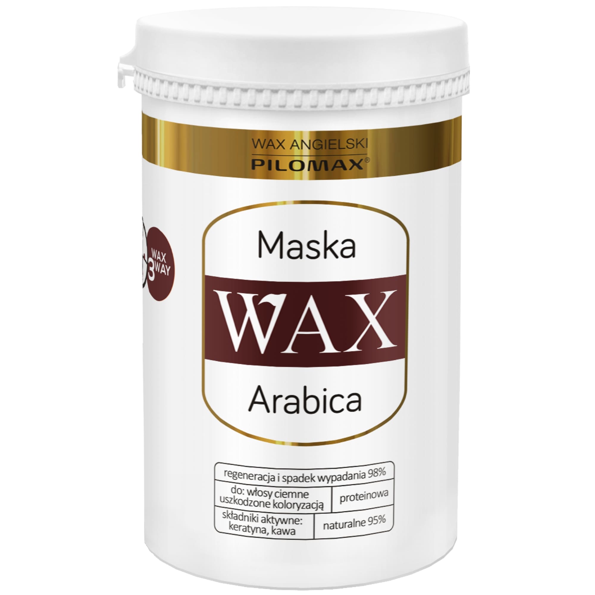 PILOMAX - Wachs Englisch Pilomax, Color Care Arabica Haarmaske, 480g
