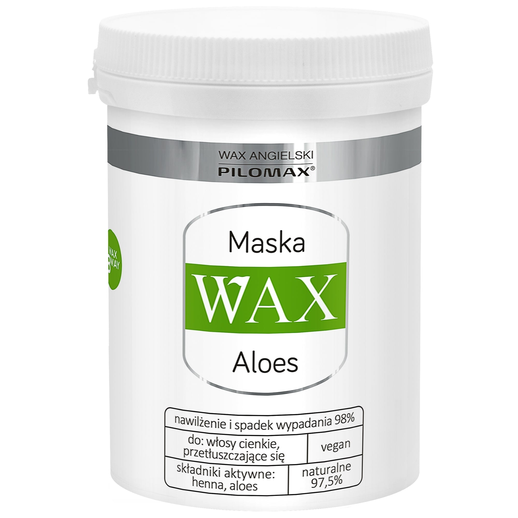 PILOMAX - Pilomax English Wax, Natur Classic Aloe Mask, feines Haar, 240 ml