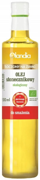 KALTGEPRESSTES SONNENBLUMENÖL ZUM BRATEN, BIO, 500 ml – OLANDIA