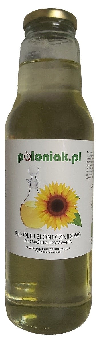 SONNENBLUMENÖL ZUM BRATEN UND KOCHEN BIO 750 ml - POLONIAK