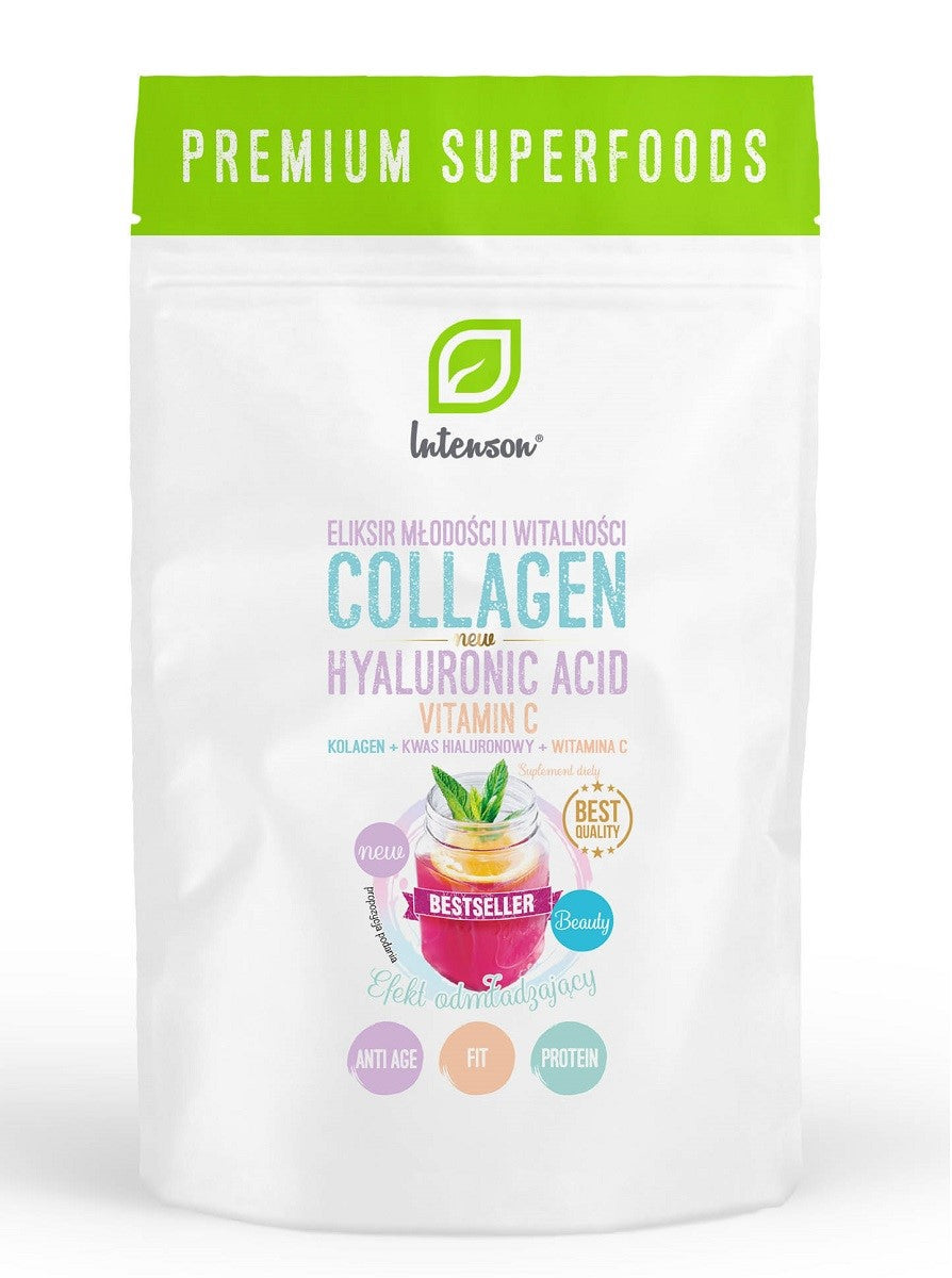 KOLLAGEN + VITAMIN C + HYALURONSÄURE 250 g - INTENSON