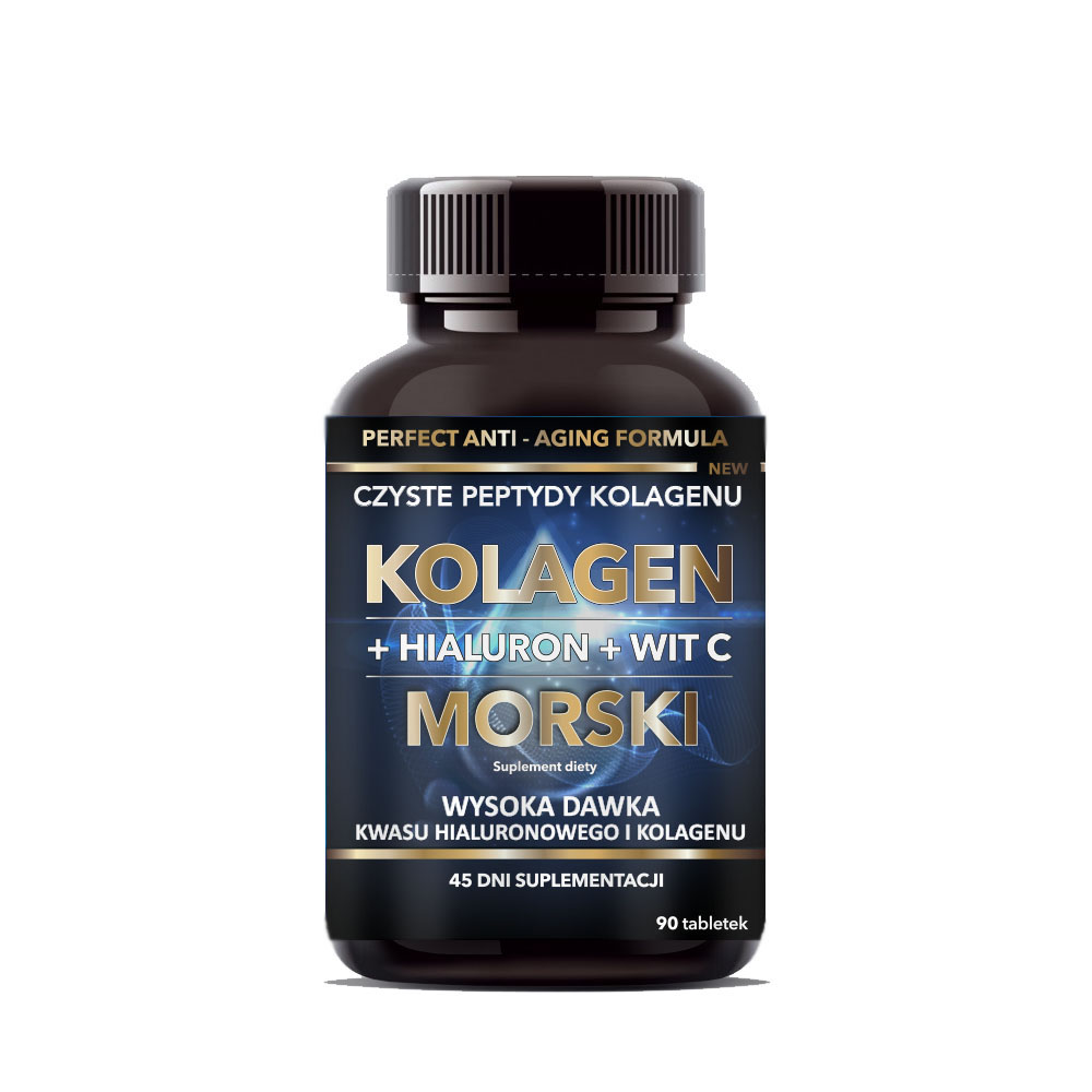 MEERESKOLLAGEN + VITAMIN C + HYALURONSÄURE 90 TABLETTEN - INTENSON