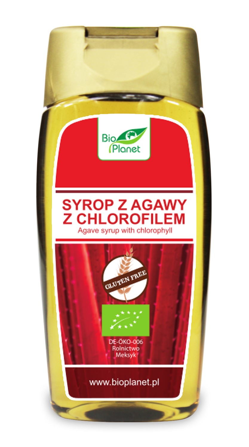 AGAVENSIRUP MIT CHLOROPHYL, GLUTENFREI, BIO 350 g (250 ml) - BIO PLANET
