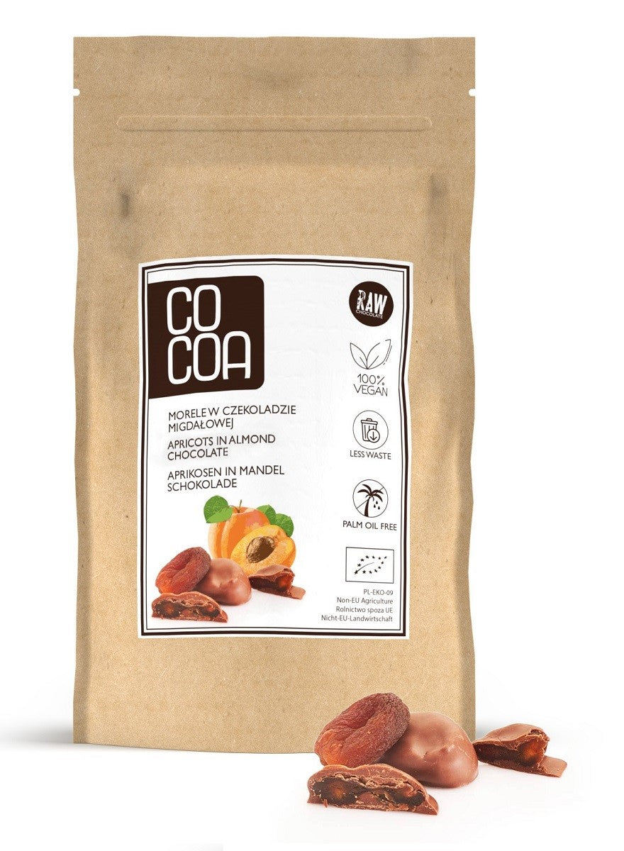 APRIKOSEN IN MANDELSCHOKOLADE BIO 200 g - KAKAO