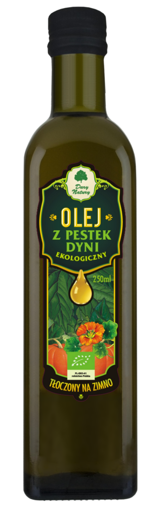 KALTGEPRESSTES KÜRBISKERNENÖL, BIO, 250 ml – DARY NATURY