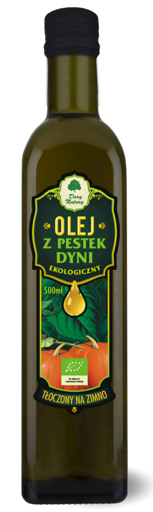 KALTGEPRESSTES KÜRBISKERNENÖL, BIO, 500 ml – DARY NATURY