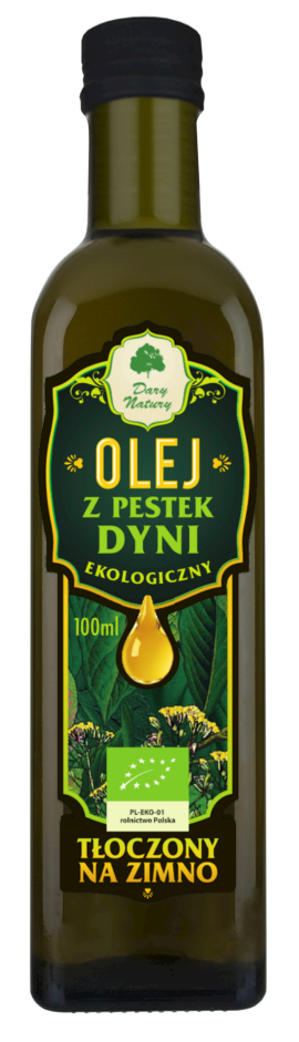 KALTGEPRESSTES KÜRBISKERNÖL, BIO, 100 ml – DARY NATURY