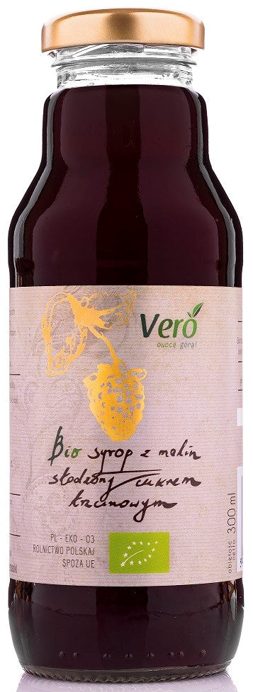 HIMBEERSIRUP MIT ROHRZUCKER BIO GESÜSST 300 ml - VERO