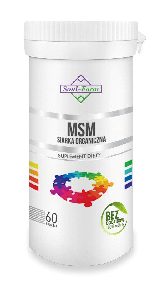 MSM ORGANISCHER SCHWEFEL (650 mg) 60 KAPSELN – SOUL FARM