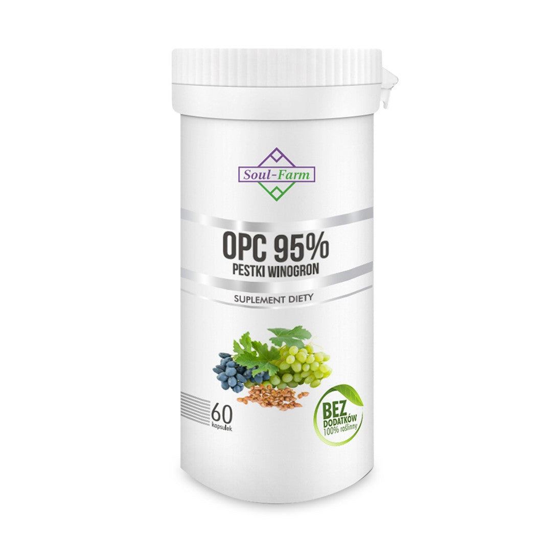 TRAUBENKERNEXTRAKT 95 % OPC (450 mg) 60 KAPSELN - SOUL FARM