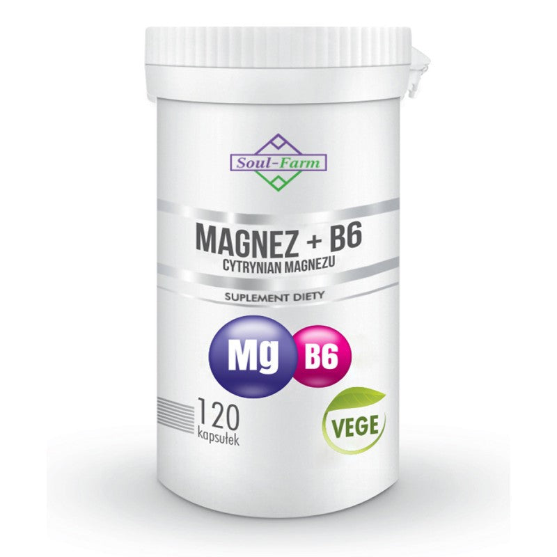 MAGNESIUM + VITAMIN B6 120 KAPSELN – SOUL FARM