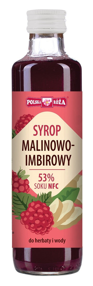 HIMBEERSIRUP MIT INGWER 250 ml - POLNISCHE ROSE