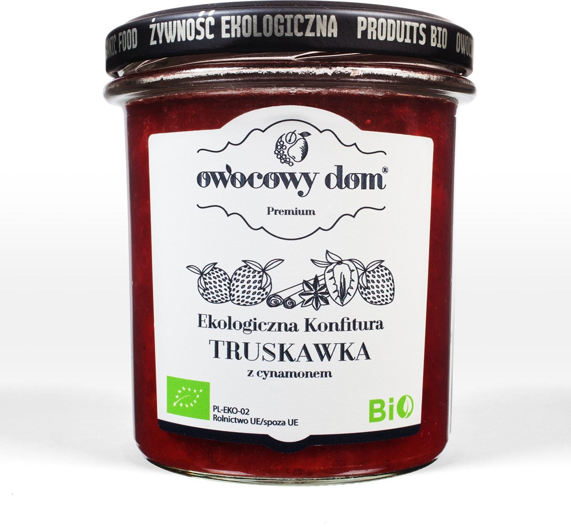 ERDBEERMARMELADE MIT ZIMT BIO 300 g - FRUIT HOUSE