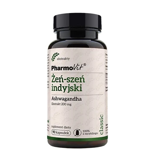 INDISCHER GINSENG (ASHWAGANDHA) (200 mg) 90 KAPSELN - PHARMOVIT (KLASSISCH)