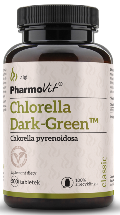 CHLORELLA DUNKELGRÜN (1500 mg) 500 TABLETTEN - PHARMOVIT (KLASSISCH)