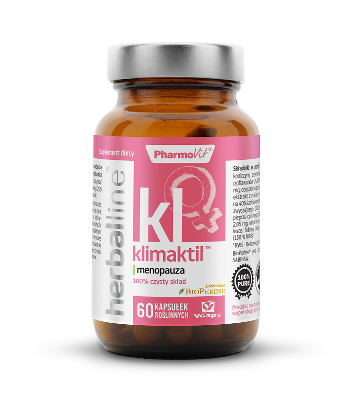 KAPSELN FÜR DIE MENOPAUSE (CLIMAKTIL), GLUTENFREI, 60 Stk. - PHARMOVIT (HERBALLINE)
