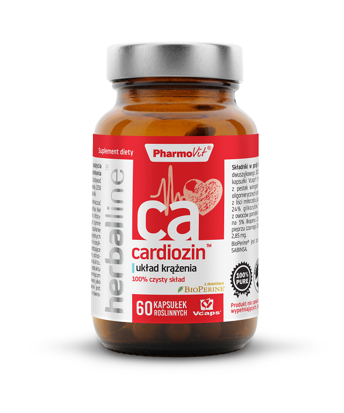 KAPSELN FÜR DEN Kreislauf (CARDIOZIN) GLUTENFREI 60 Stk. - PHARMOVIT (HERBALLINE)