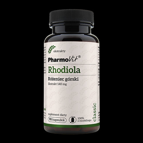 RHODIOLA (Rhodiola-Rhodiola-Extrakt) GLUTENFREI (140 mg) 90 KAPSELN - PHARMOVIT (KLASSISCH)