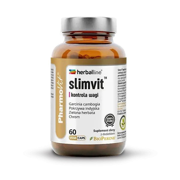 GEWICHTSKONTROLLKAPSELN (SLIMVIT) GLUTENFREI 60 Stück - PHARMOVIT (HERBALLINE)