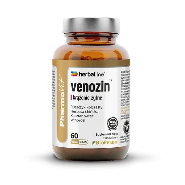 KAPSELN FÜR DIE VENÖSE ZIRKULATION (VENOZIN) GLUTENFREI 60 Stk. - PHARMOVIT (HERBALLINE)