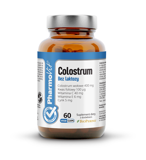COLOSTRUM BOVINUM GLUTENFREI (400 mg) 60 KAPSELN - PHARMOVIT (CLEAN LABEL)