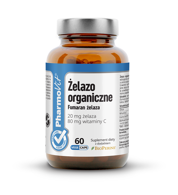 EISEN (20 mg) 60 KAPSELN – PHARMOVIT (CLEAN LABEL)