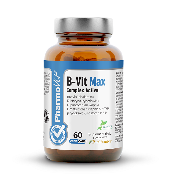 VITAMIN-B-KOMPLEX 60 KAPSELN – PHARMOVIT (CLEAN LABEL)
