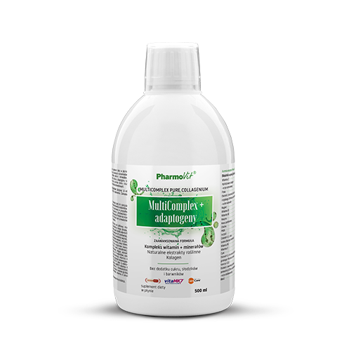 MULTICOMPLEX + ADAPTOGENS FLÜSSIGES GLUTENFREIES NAHRUNGSERGÄNZUNGSMITTEL 500 ml - PHARMOVIT