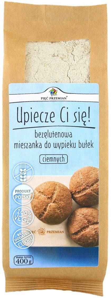 MISCHUNG ZUM BACKEN VON DUNKLEN RÖCKCHEN OHNE ZUCKERZUSATZ, GLUTENFREI 400 g – FÜNF UMWANDLUNGEN