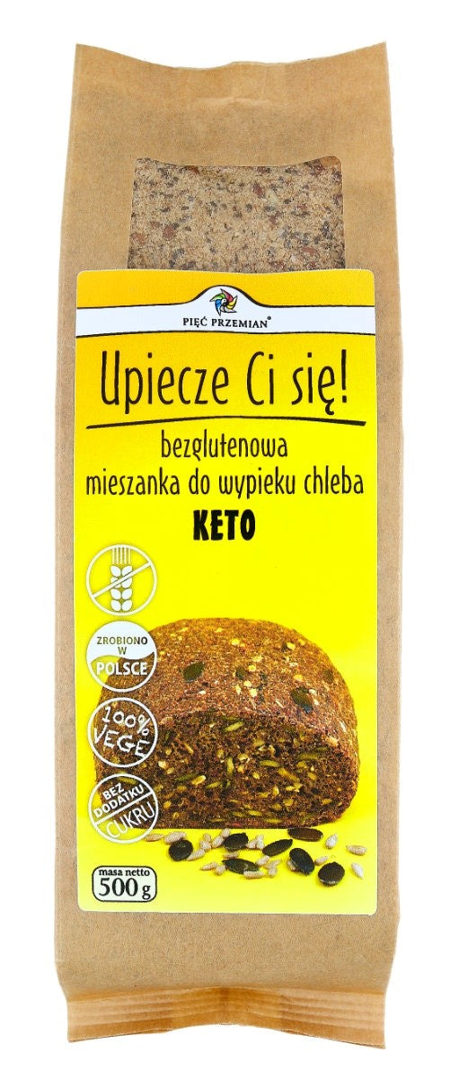 BROTBACKMISCHUNG OHNE ZUCKERZUSATZ, GLUTENFREIES KETO 500 g – FÜNF TRANSFORMATIONEN
