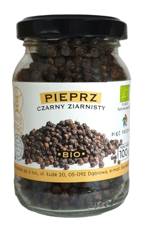 GLUTENFREIE SCHWARZE PFEFFERKÖRNER BIO 100 g – FÜNF TRANSFORMATIONEN