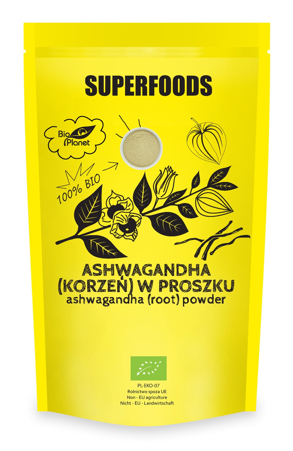 ASHWAGANDHA-PULVER BIO 150 g - BIO PLANET