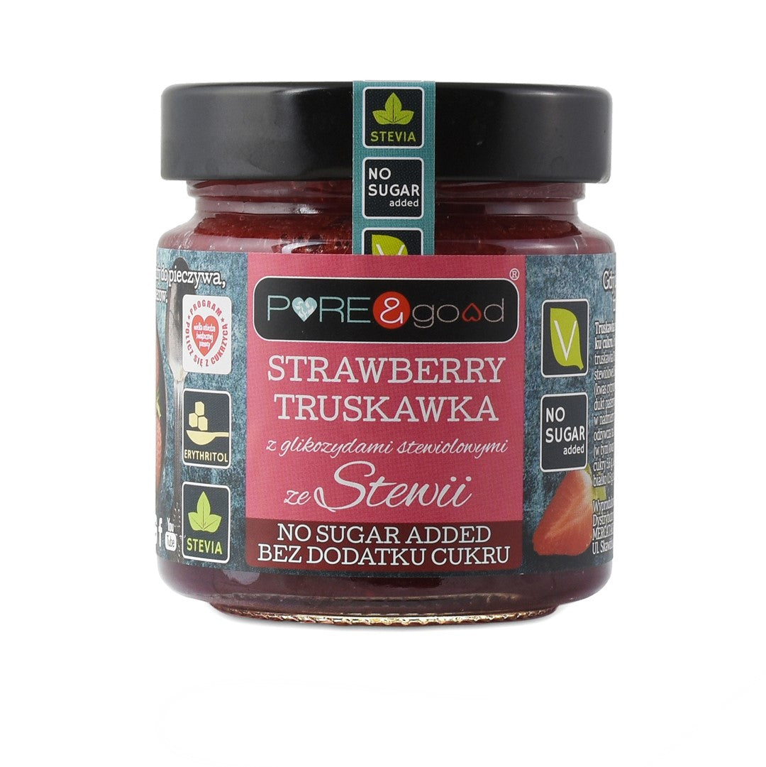 ERDBEERE MIT STEVIA OHNE ZUCKERZUSATZ 200 g – REIN & GUT