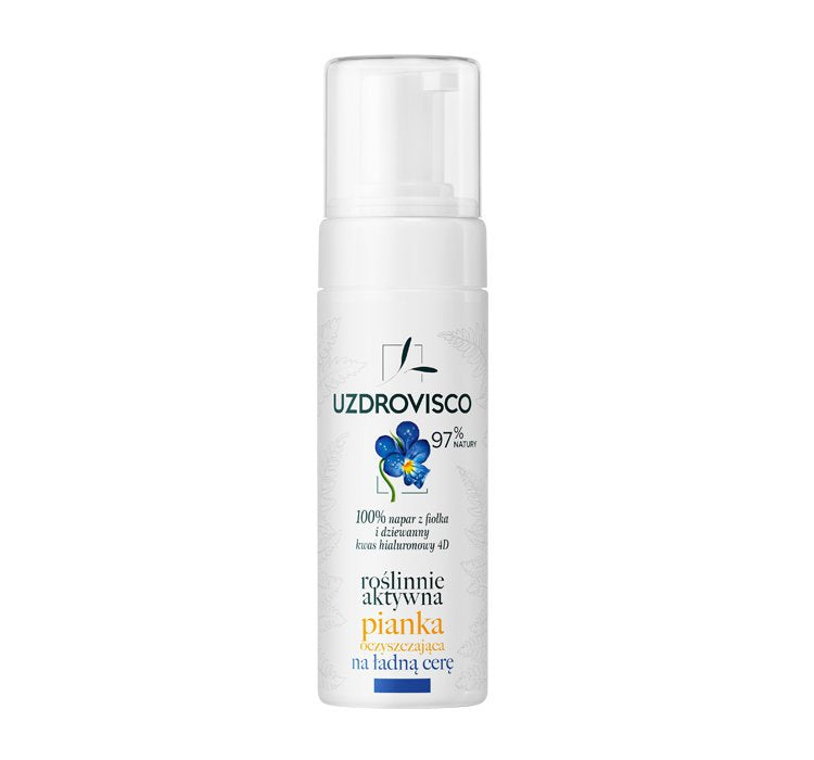 AKTIVER REINIGENDER GESICHTSSCHAUM 150 ml - UZDROVISCO (VIOLETT)