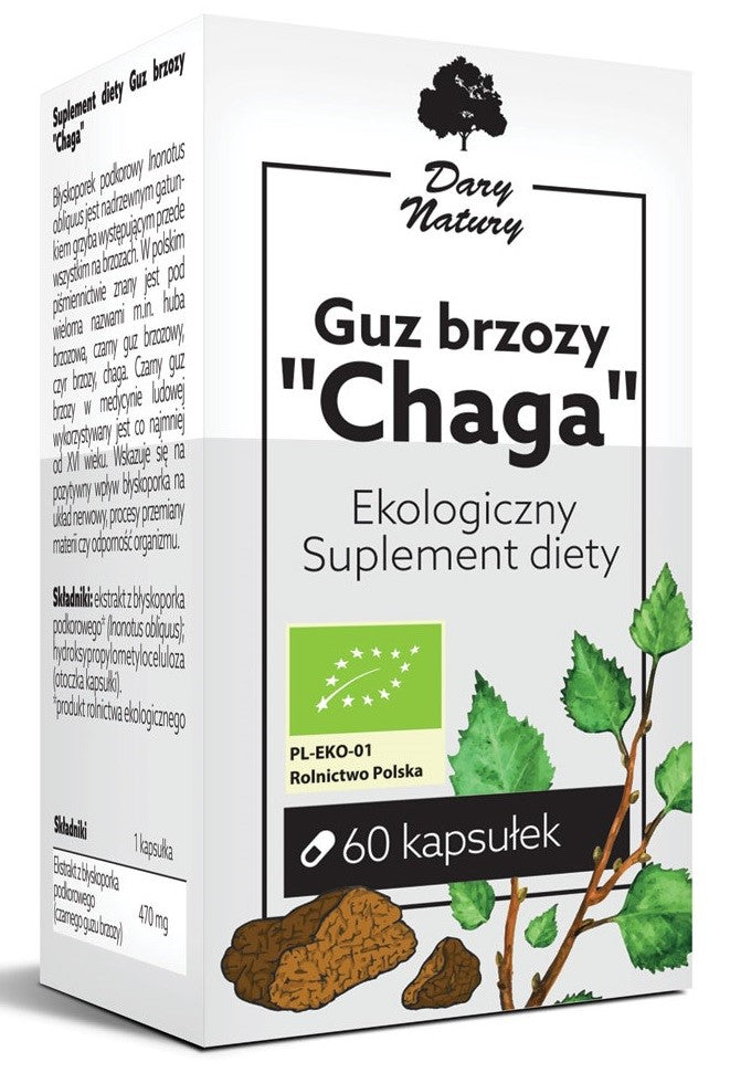 BIRKE BUMP CHAGA BIO (470 mg) 60 KAPSELN – GESCHENKE DER NATUR