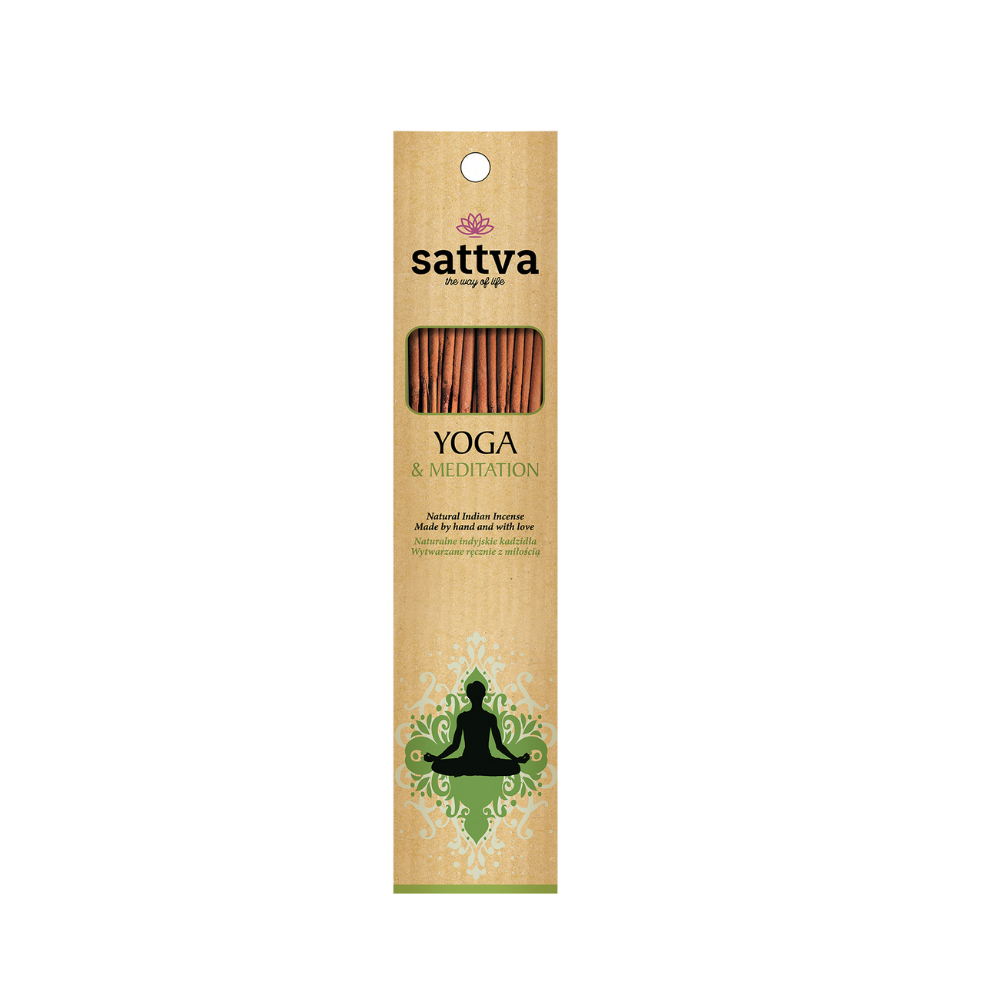 INDISCHER Räucherstäbchen YOGA UND MEDITATION (15 Stk.) 30 g - SATTVA (WELLNESS)