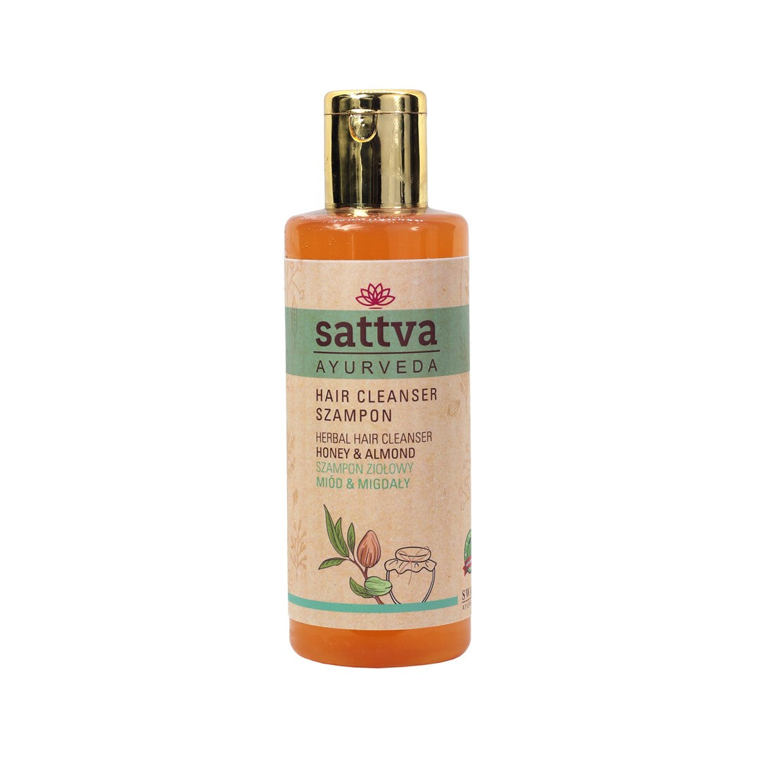 KRÄUTERHAARSHAMPOO HONIG UND MANDELN 210 ml - SATTVA