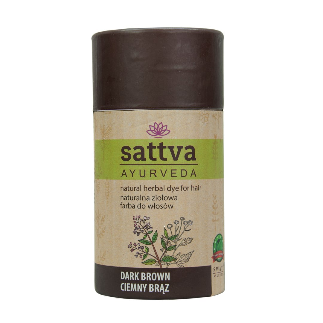 HENNA DUNKELBRAUN ECO 150 g - SATTVA (AYURVEDA)