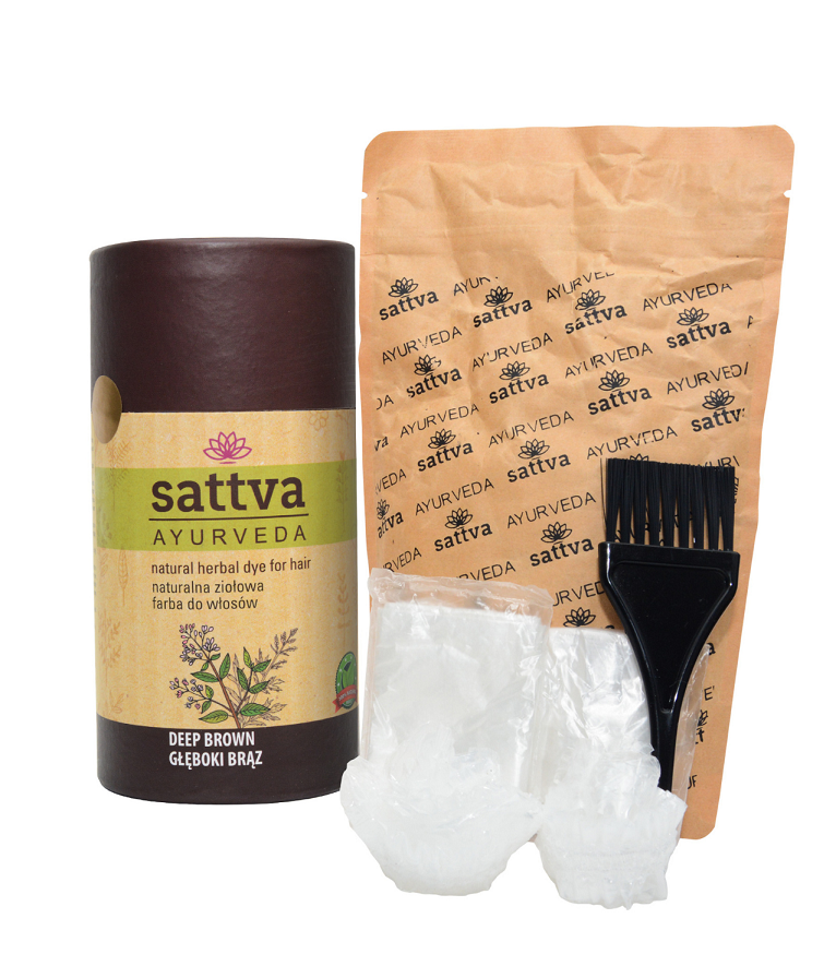 HENNA TIEFBRAUN ECO 150 g - SATTVA (AYURVEDA)
