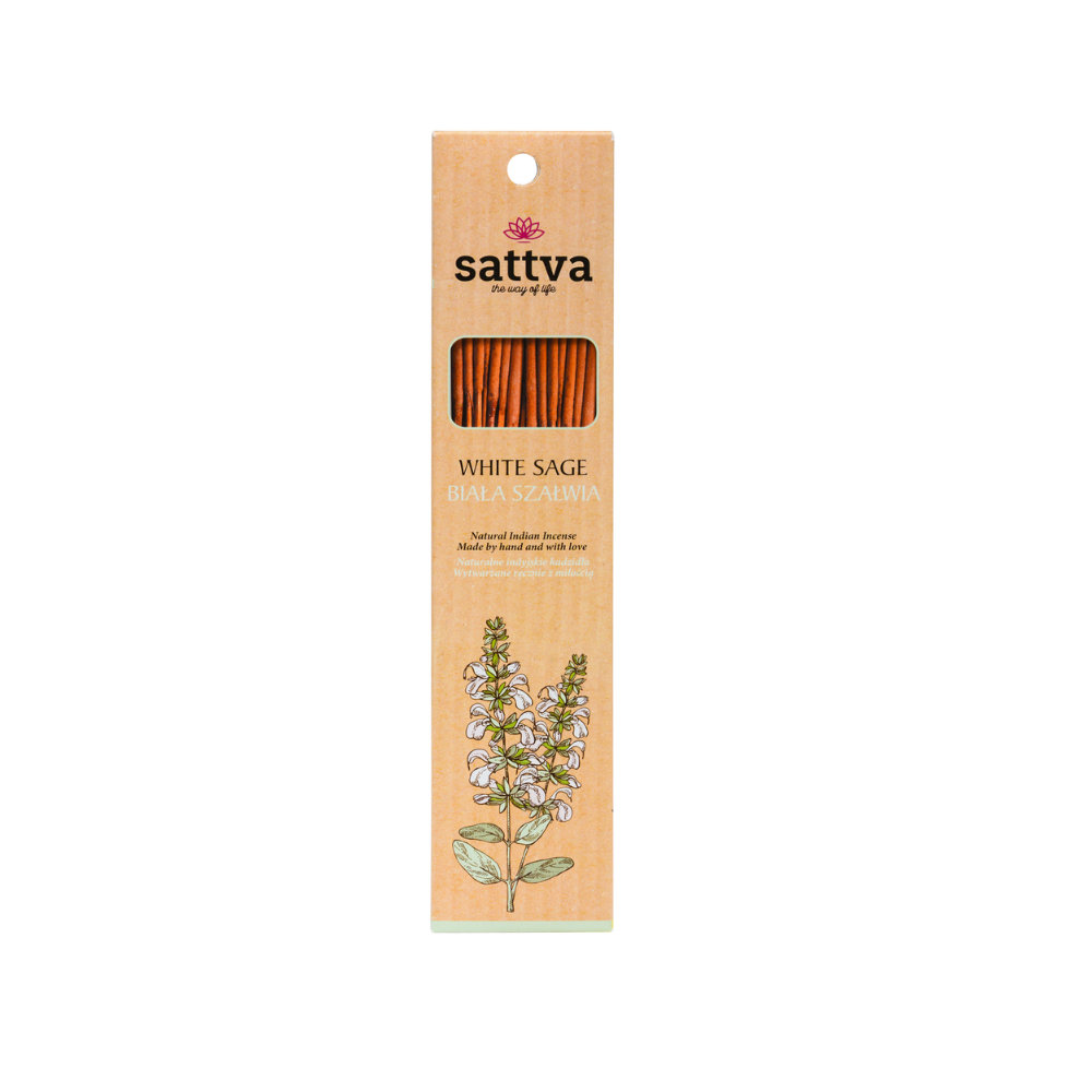 INDISCHER WEIßER SALBEI RÄUCHER (15 Stk.) 30 g - SATTVA (WELLNESS)