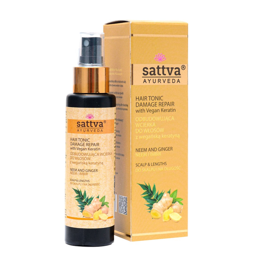 WIEDERAUFBAU DER KOPFHAUTBELADUNG NEEM & INGWER 100 ml - SATTVA (AYURVEDA)