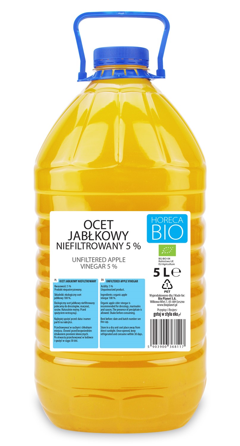 APFELESSIG 5 % UNGEFILTERT BIO 5 L - HORECA