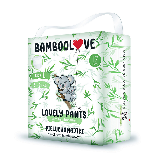 WINDELHÖSCHEN MIT BAMBUSFASER GRÖSSE L 9 - 14 kg (17 Stk.) - BAMBOOLOVE