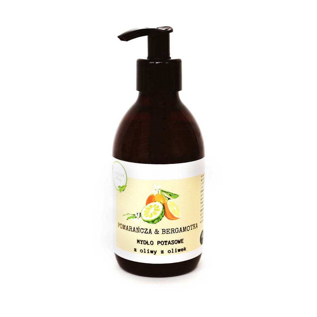 KALIUMSEIFE AUS OLIVENÖL ORANGE – BERGAMOTTE 300 ml – NATURKORB