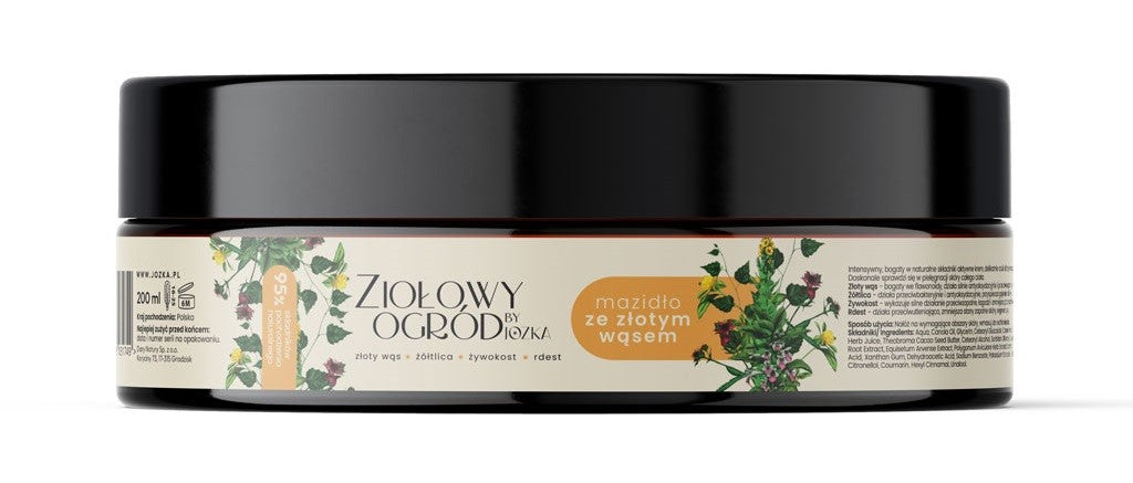 Kräutersalbe mit goldenem Schnurrbart, 200 ml – Kräutergarten von Jozka (Dary Natury)